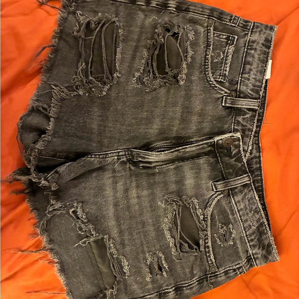 American Age Charcoal Denim Shorts